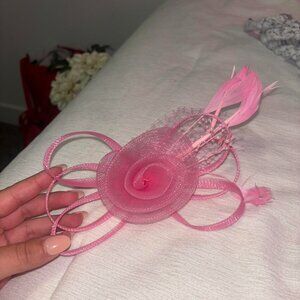 Pink Kentucky Derby Fascinator Flower Headpiece